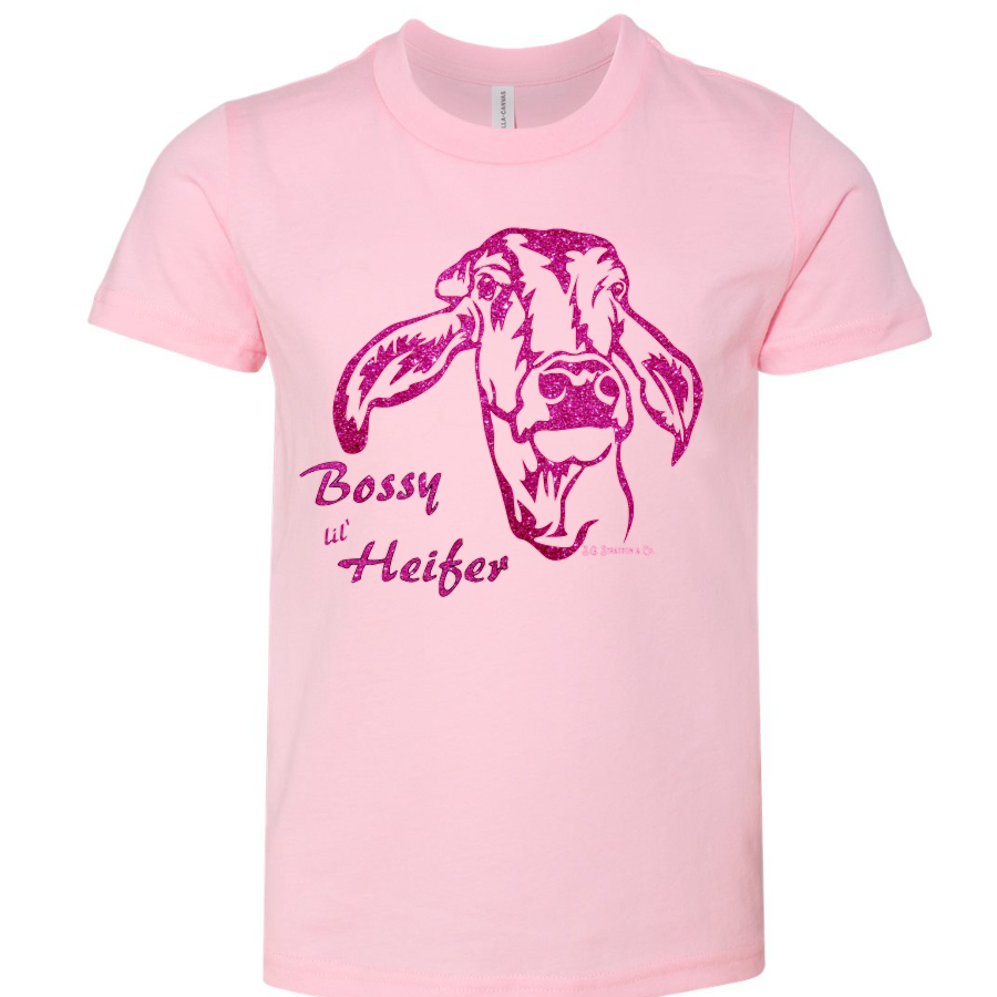 Girl's Bossy Lil' Heifer Tshirt