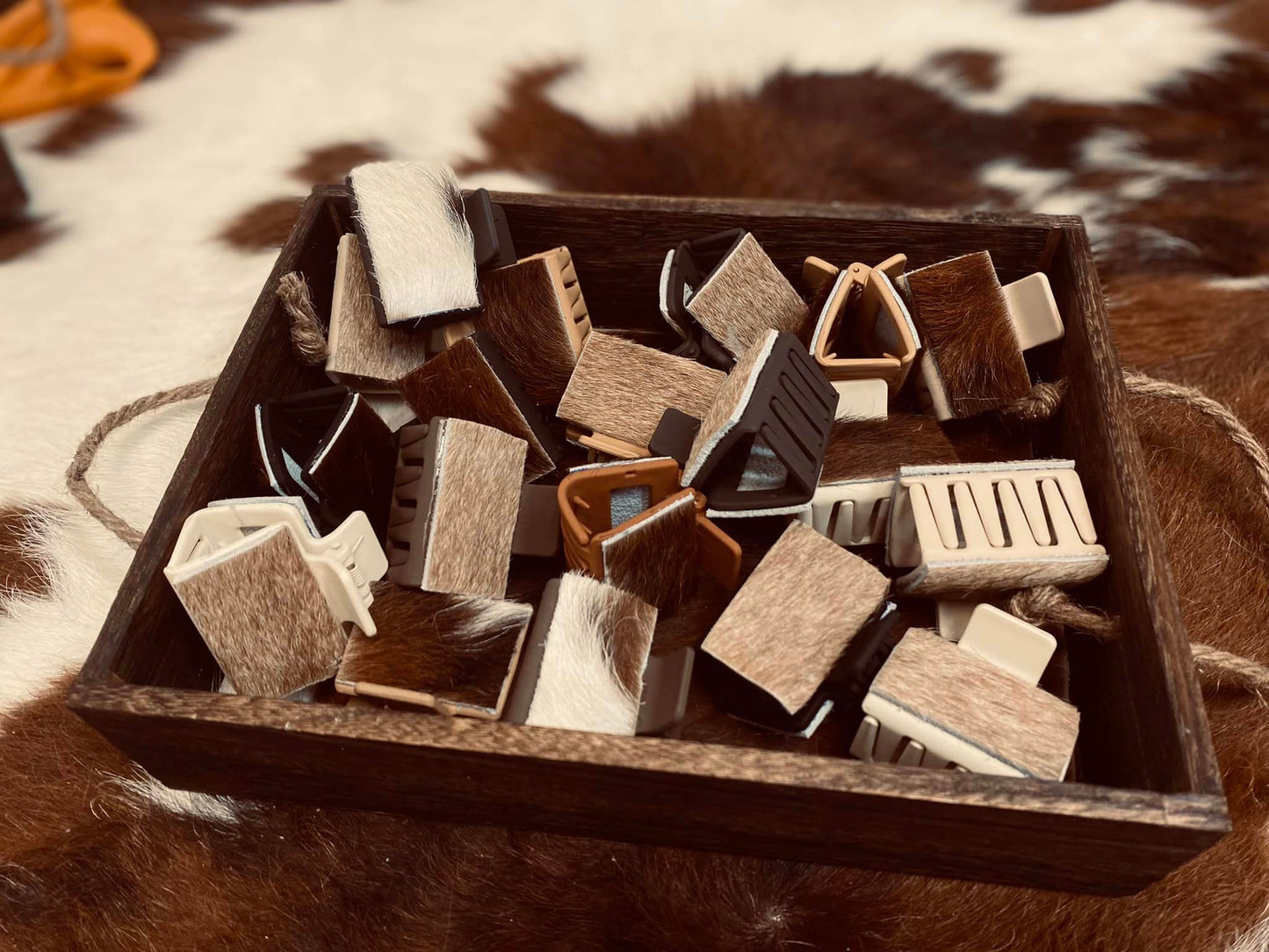 Cowhide Claw Clips