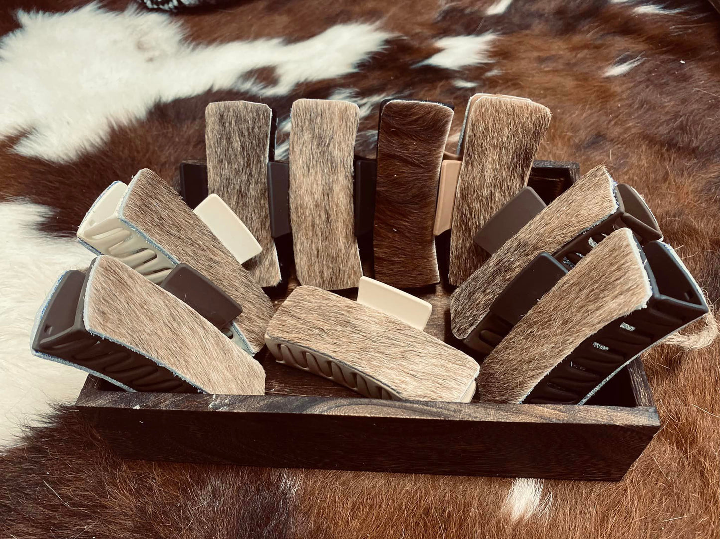 Cowhide Claw Clips
