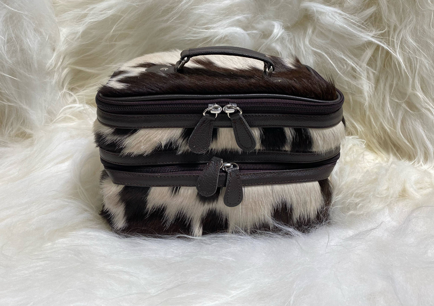 Cowhide Make up Bag