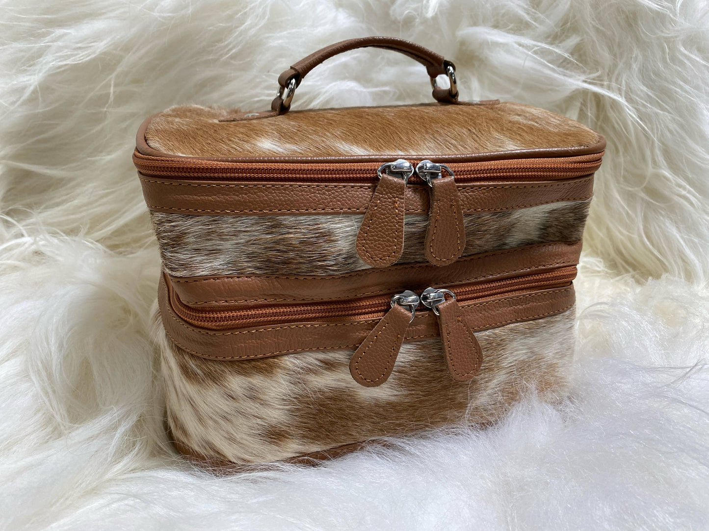 Cowhide Make up Bag