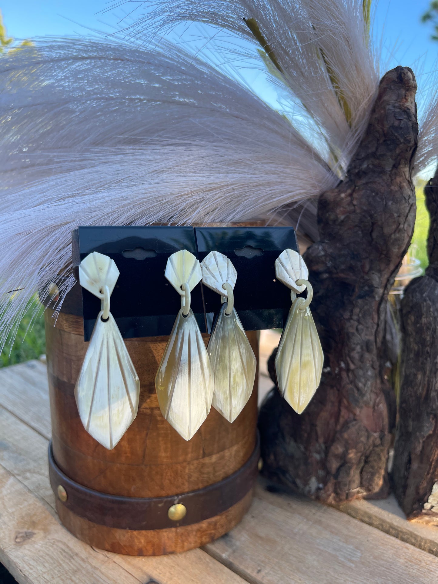 Cowhorn Dangle Earring