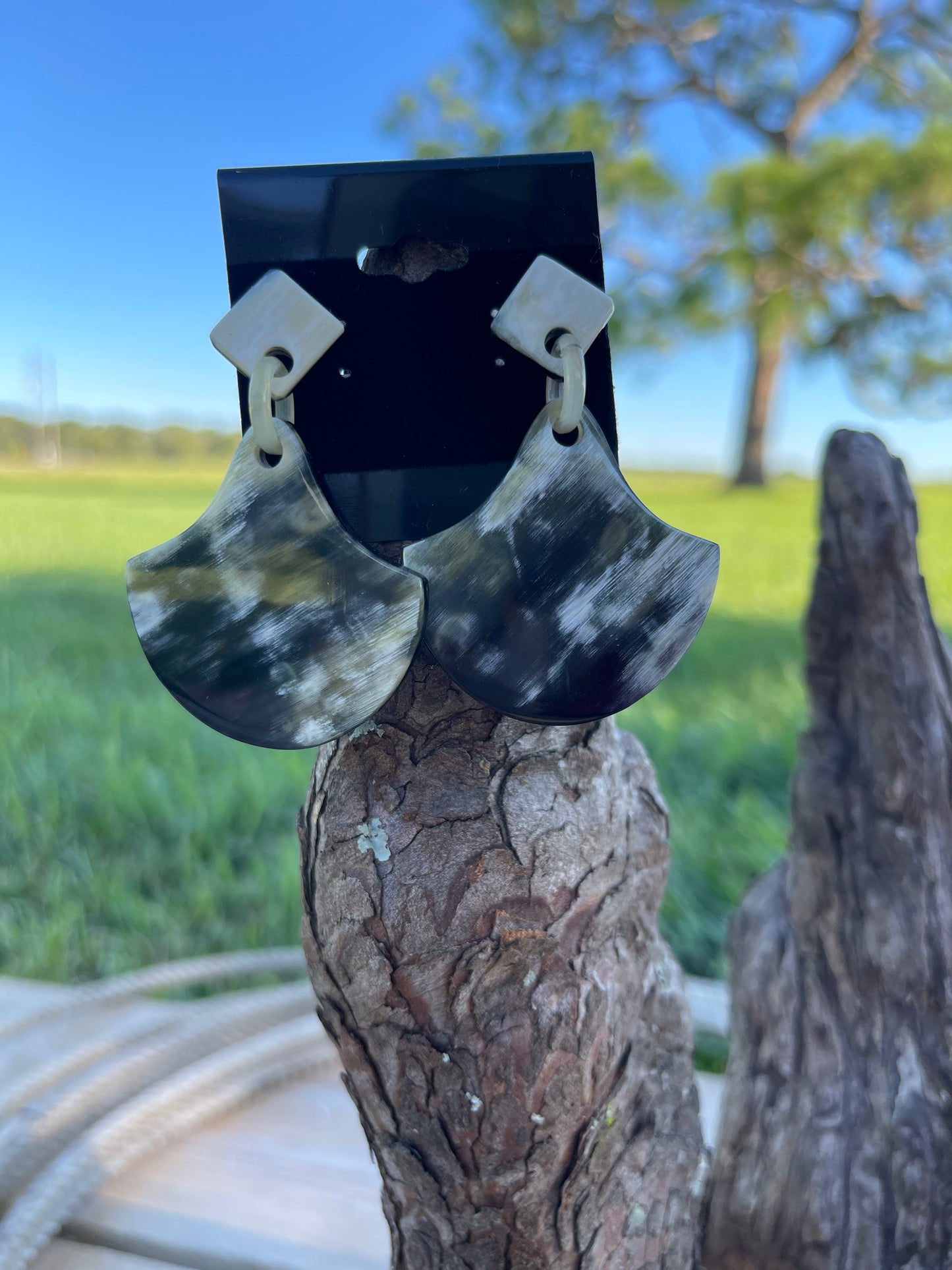 Cowhorn Dangle Earring
