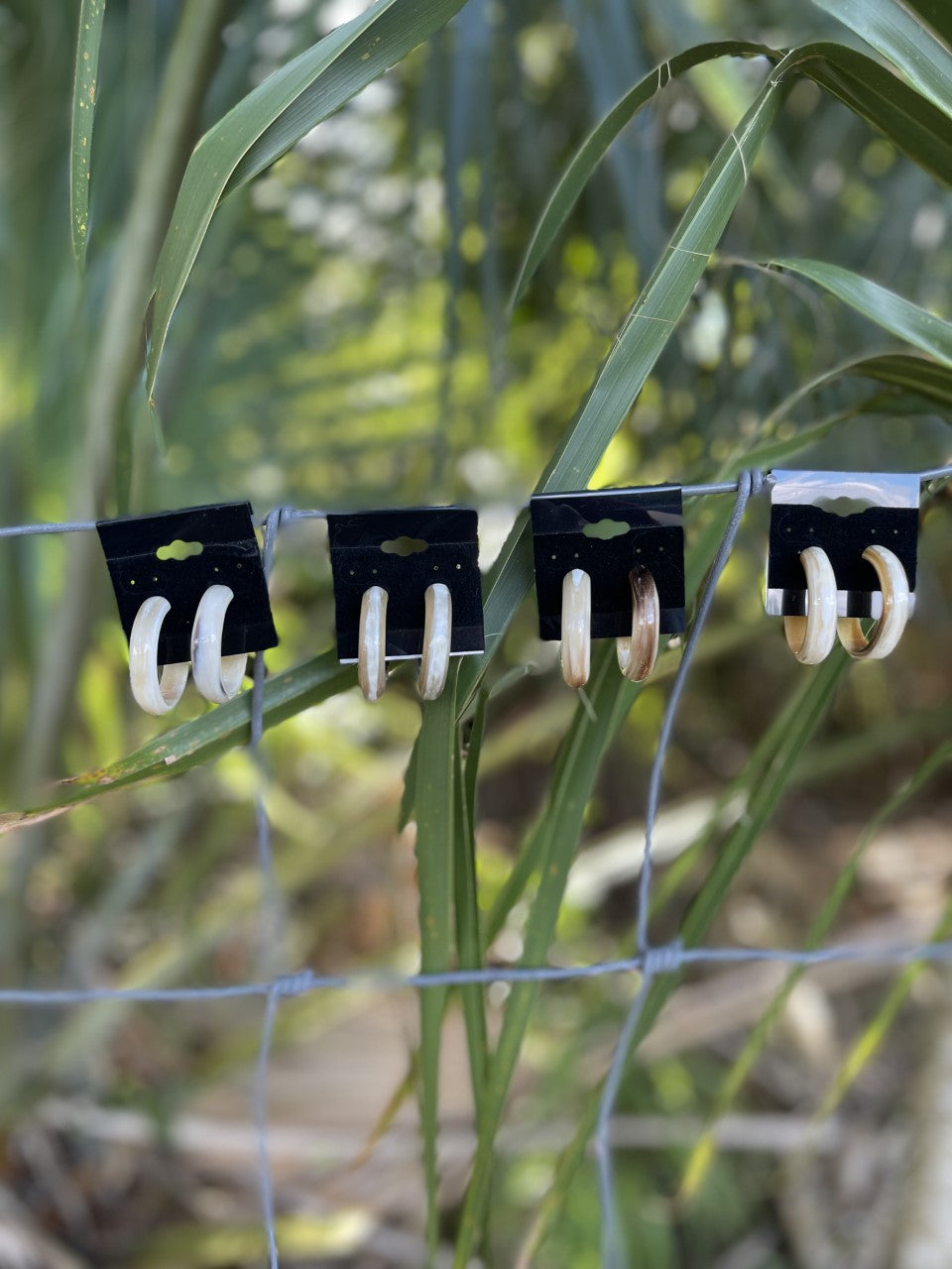 Cow Horn Hoop Earring - Small