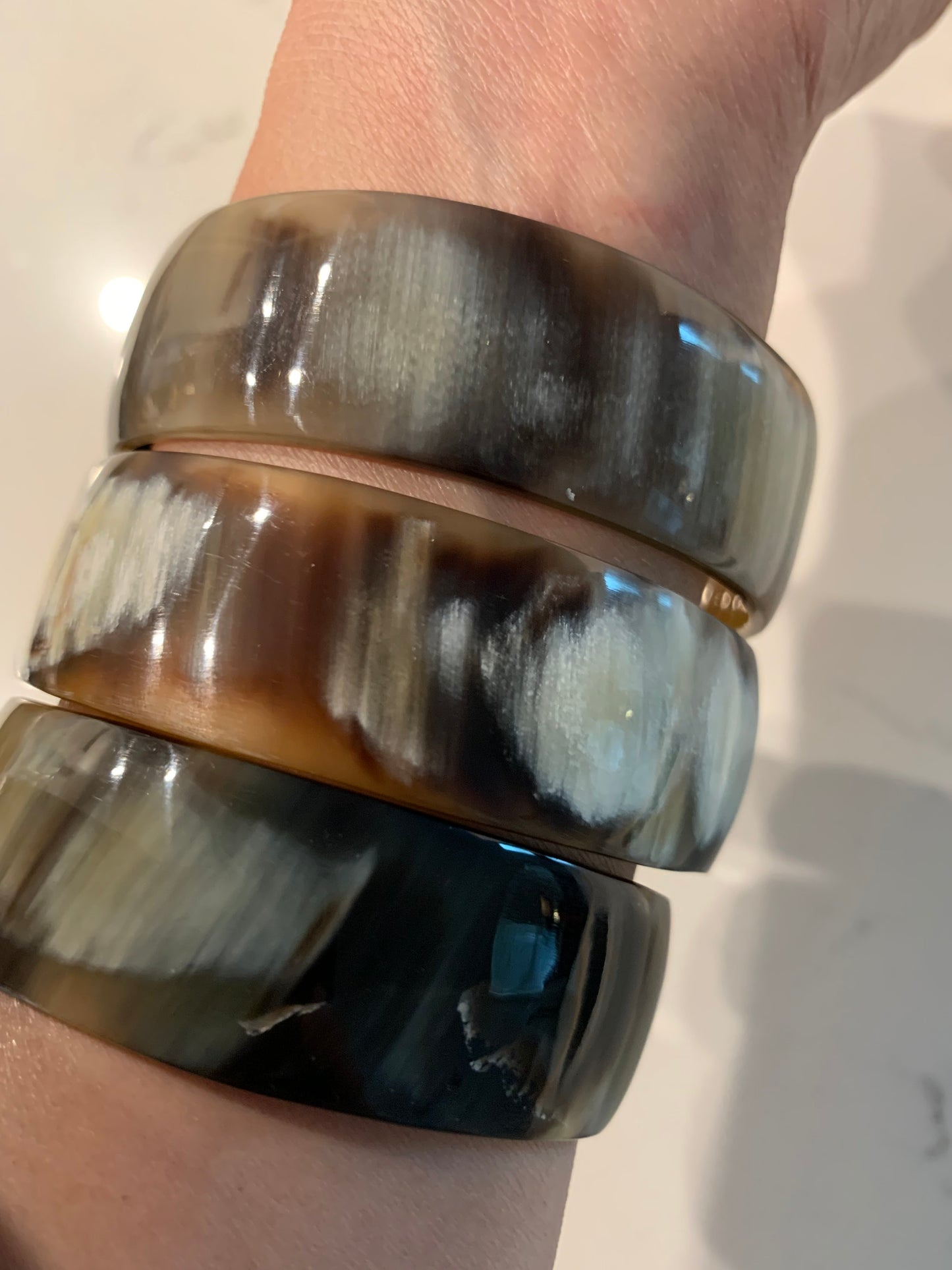 2cm Cowhorn Bangle Bracelet