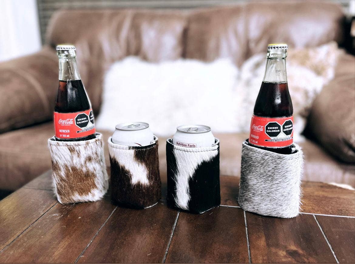 Standard Can Cowhide Koozie