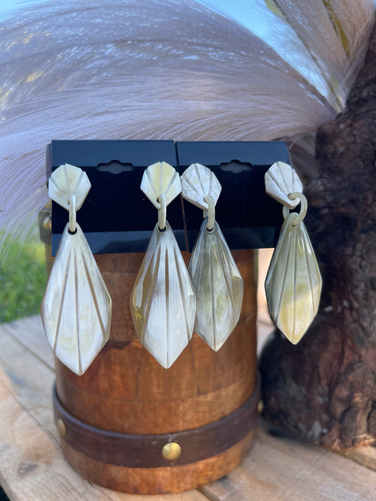 Cowhorn Dangle Earring