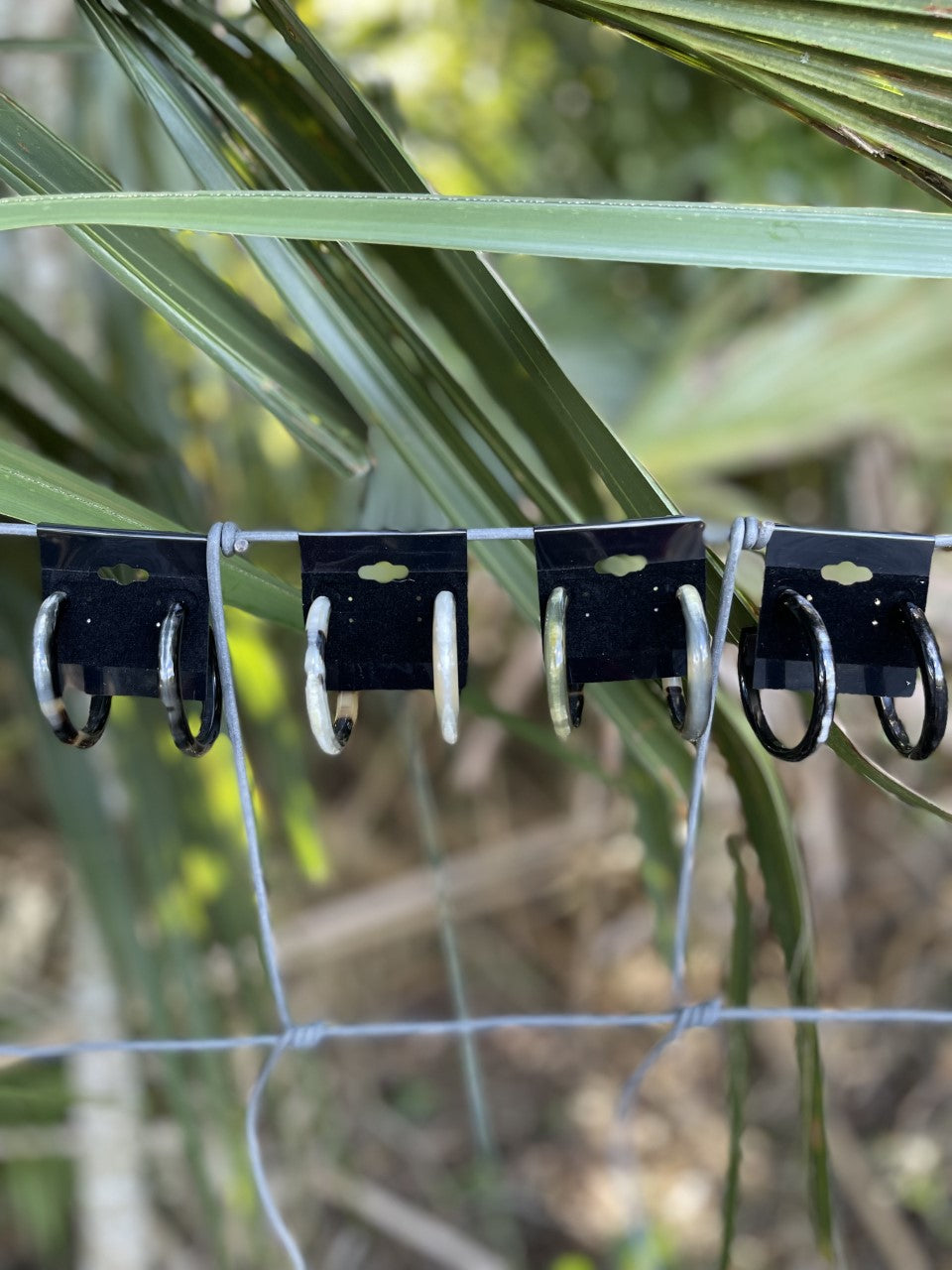 Cow Horn Hoop Earring - Medium