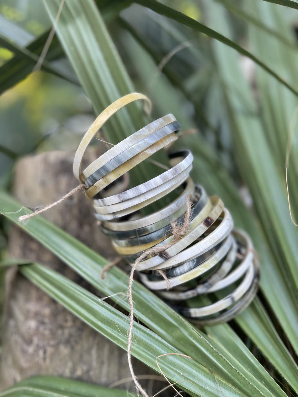 Cowhorn Bangle 5mm Set/3