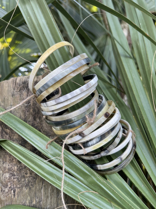 Cowhorn Bangle 5mm Set/3