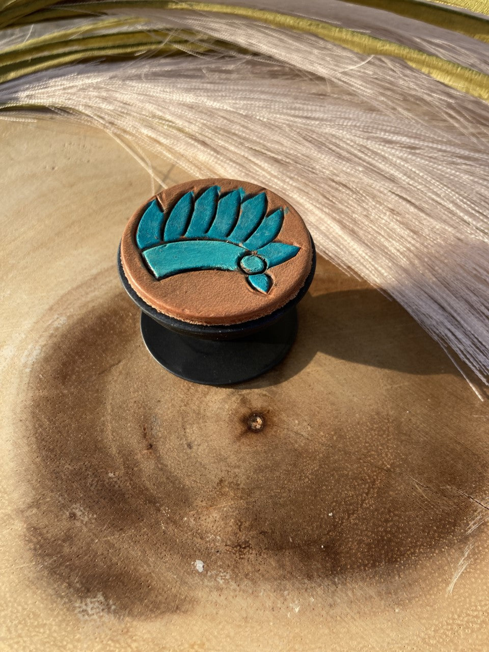 Leather Pop Sockets